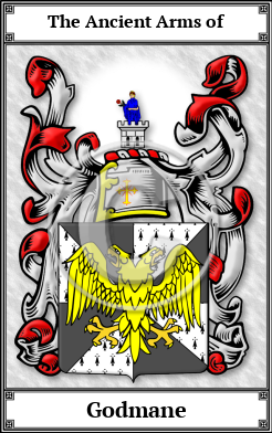 Godmane Family Crest Download (JPG)  Book Plated - 150 DPI