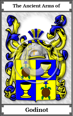 Godinot Family Crest Download (JPG)  Book Plated - 150 DPI