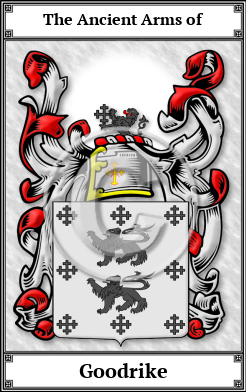 Goodrike Family Crest Download (JPG)  Book Plated - 150 DPI