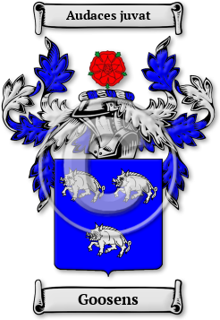 Goosens Family Crest Download (JPG) Legacy Series - 600 DPI
