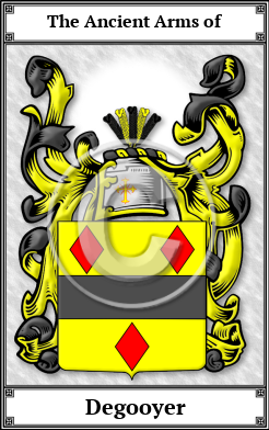 Degooyer Family Crest Download (JPG) Book Plated - 600 DPI