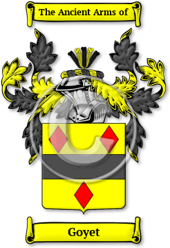 Goyet Family Crest Download (jpg) Legacy Series - 150 DPI