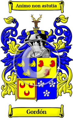 Gordón Family Crest Download (JPG) Heritage Series - 300 DPI
