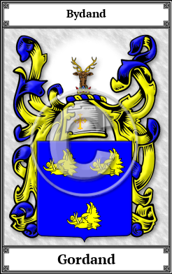 Gordand Family Crest Download (JPG)  Book Plated - 150 DPI