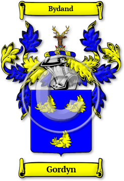Gordyn Family Crest Download (jpg) Legacy Series - 150 DPI
