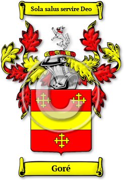 Goré Family Crest Download (jpg) Legacy Series - 150 DPI