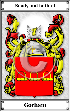 Gorham Family Crest Download (JPG) Book Plated - 600 DPI
