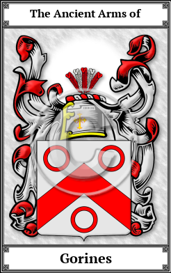 Gorines Family Crest Download (JPG)  Book Plated - 150 DPI
