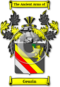 Geurin Family Crest Download (jpg) Legacy Series - 150 DPI