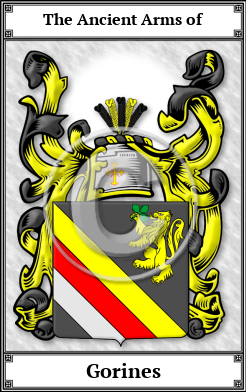 Gorines Family Crest Download (JPG)  Book Plated - 150 DPI