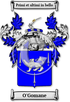 O'Gomane Family Crest Download (jpg) Legacy Series - 150 DPI