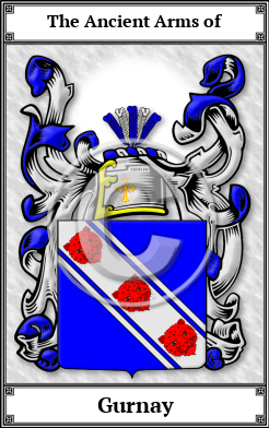 Gurnay Family Crest Download (JPG)  Book Plated - 150 DPI
