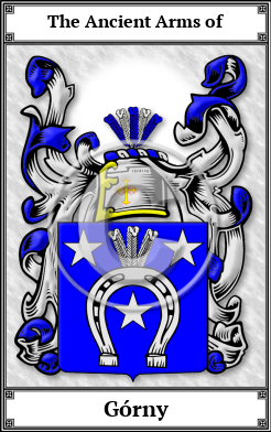 Górny Family Crest Download (JPG)  Book Plated - 150 DPI