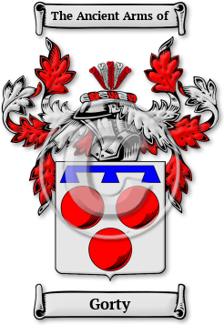 Gorty Family Crest Download (jpg) Legacy Series - 150 DPI