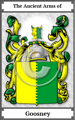 Goosney Family Crest Download (JPG)  Book Plated - 150 DPI