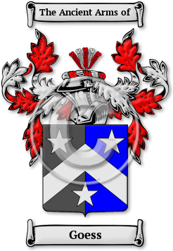Goess Family Crest Download (jpg) Legacy Series - 150 DPI