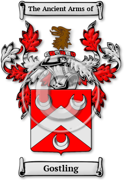 Gostling Family Crest Download (jpg) Legacy Series - 150 DPI