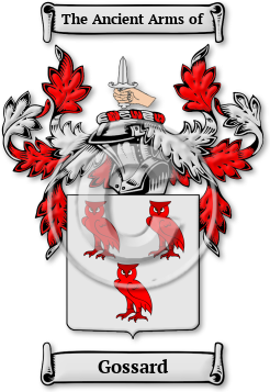 Gossard Family Crest Download (jpg) Legacy Series - 150 DPI