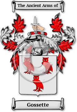 Gossette Family Crest Download (jpg) Legacy Series - 150 DPI