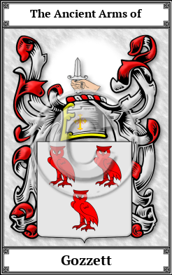Gozzett Family Crest Download (JPG)  Book Plated - 150 DPI
