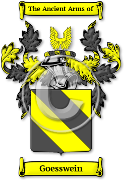 Goesswein Family Crest Download (jpg) Legacy Series - 150 DPI