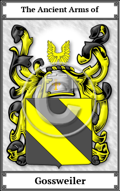 Gossweiler Family Crest Download (JPG)  Book Plated - 150 DPI