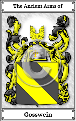 Gosswein Family Crest Download (JPG)  Book Plated - 150 DPI