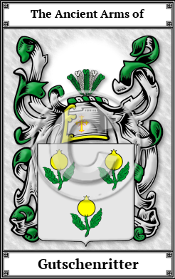 Gutschenritter Family Crest Download (JPG)  Book Plated - 150 DPI