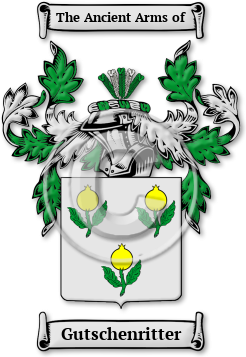 Gutschenritter Family Crest Download (jpg) Legacy Series - 150 DPI