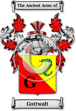 Gottwalt Family Crest Download (jpg) Legacy Series - 150 DPI