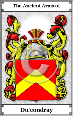 Du'coudray Family Crest Download (JPG) Book Plated - 600 DPI