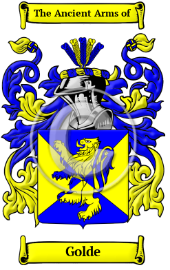 Golde Family Crest Download (JPG) Heritage Series - 600 DPI