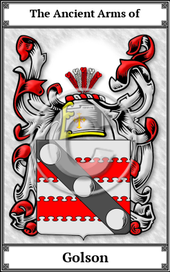 Golson Family Crest Download (JPG)  Book Plated - 150 DPI