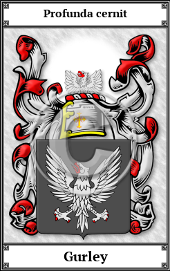 Gurley Family Crest Download (JPG)  Book Plated - 150 DPI