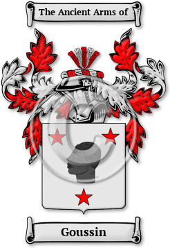 Goussin Family Crest Download (jpg) Legacy Series - 150 DPI