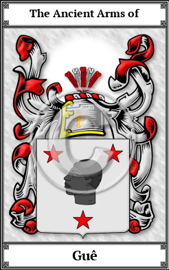 Guê Family Crest Download (JPG)  Book Plated - 150 DPI