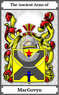 MacGovyn Family Crest Download (JPG) Book Plated - 600 DPI