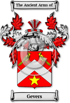Gevers Family Crest Download (jpg) Legacy Series - 150 DPI