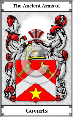 Govarts Family Crest Download (JPG)  Book Plated - 150 DPI