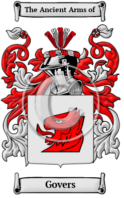 Govers Family Crest/Coat of Arms