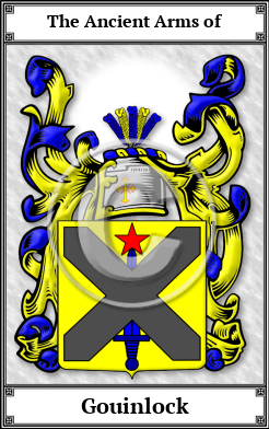 Gouinlock Family Crest Download (JPG)  Book Plated - 150 DPI