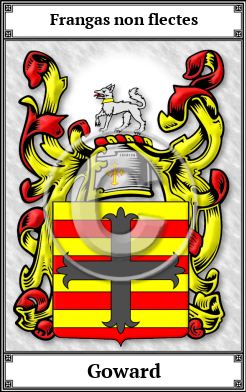 Goward Family Crest Download (JPG)  Book Plated - 150 DPI