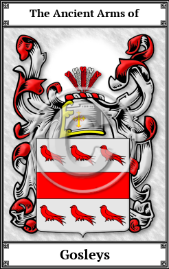 Gosleys Family Crest Download (JPG)  Book Plated - 150 DPI