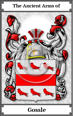 Gossle Family Crest Download (JPG)  Book Plated - 150 DPI