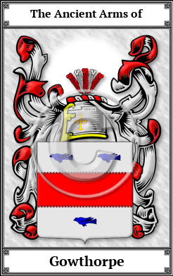 Gowthorpe Family Crest Download (JPG)  Book Plated - 150 DPI