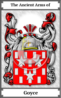 Goyce Family Crest Download (JPG) Book Plated - 600 DPI