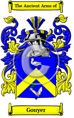 Gouyer Family Crest Download (JPG) Heritage Series - 600 DPI
