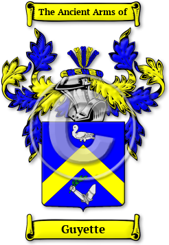 Guyette Family Crest Download (jpg) Legacy Series - 150 DPI