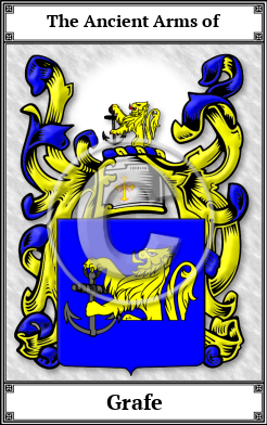 Grafe Family Crest Download (JPG)  Book Plated - 150 DPI