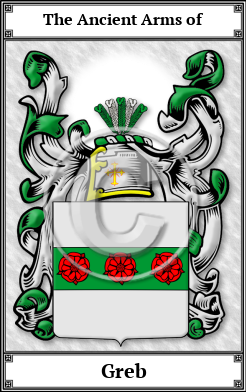 Greb Family Crest Download (JPG)  Book Plated - 150 DPI